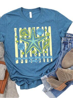 NWOT Women's Love In Faith T-shirt Size XL "Stars Made To Worship"